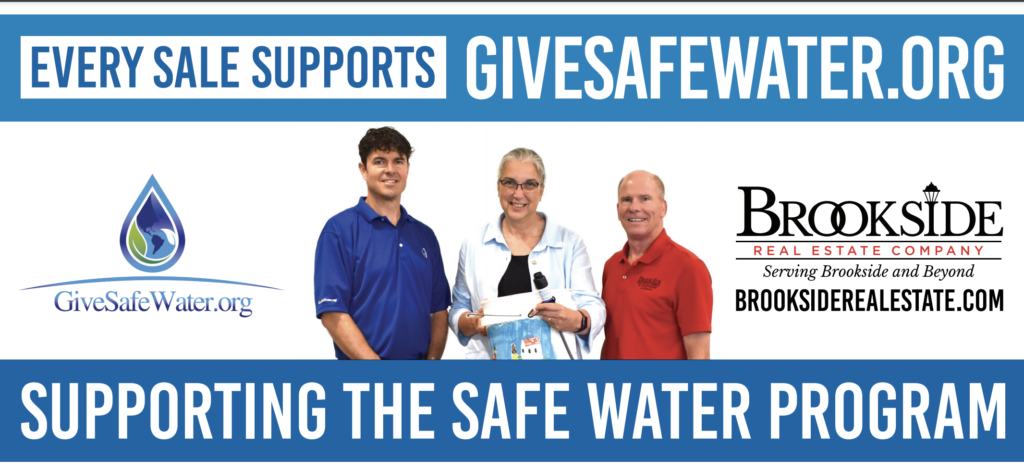 Brookside Real Estate Partners With GiveSafeWater!